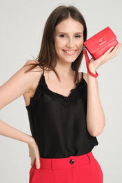 Zoozie Bags Cartera para Mujer en Rojo